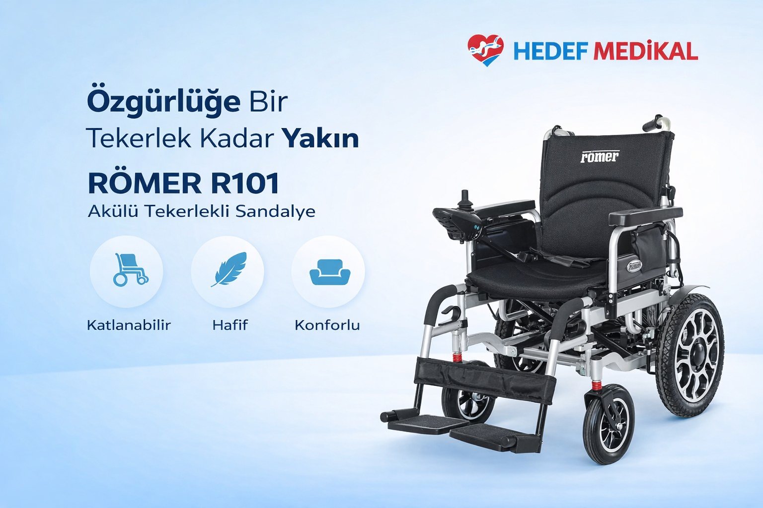 RÖMER R101 Akülü Tekerlekli Sandalye