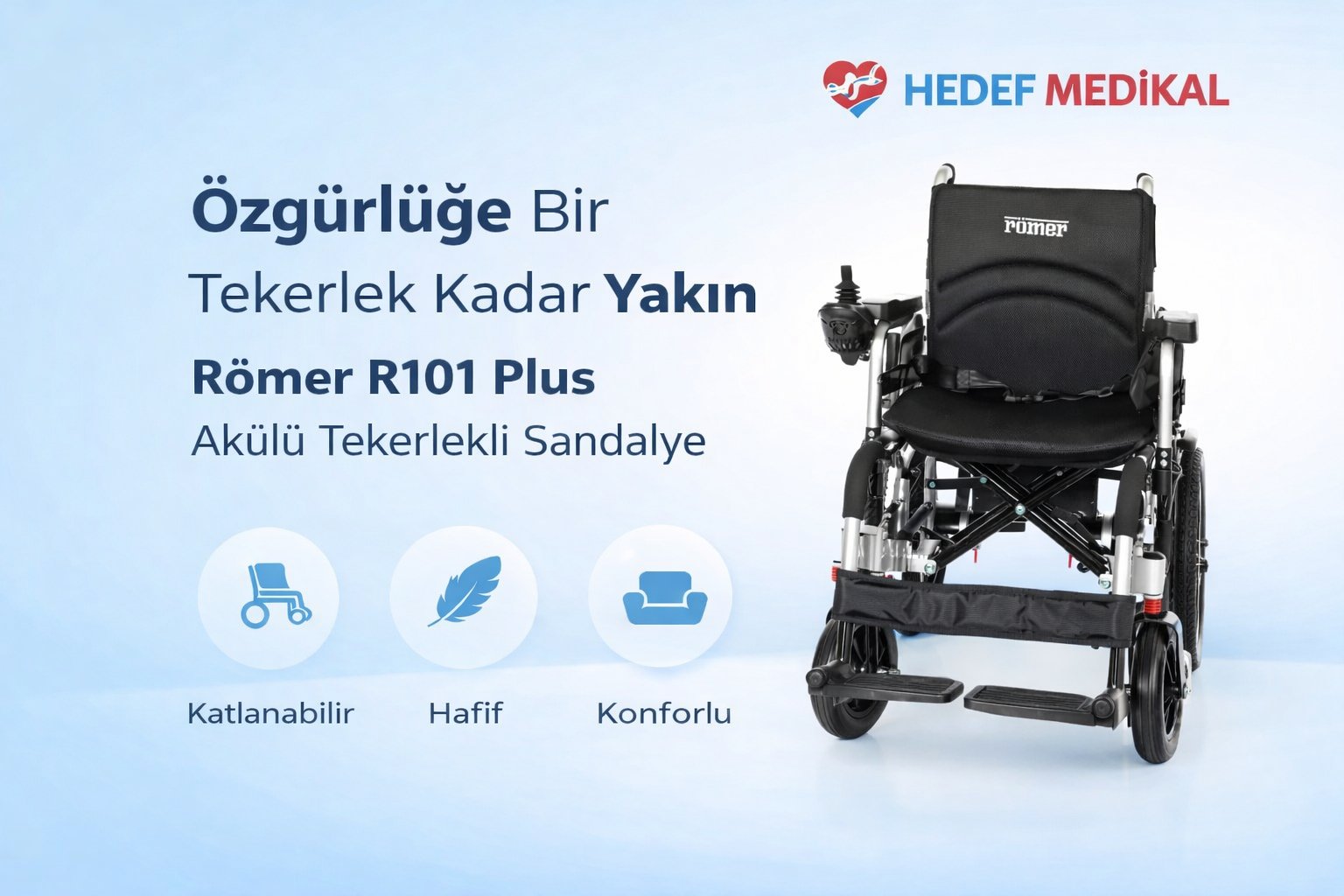 Römer R101 Plus Akülü Tekerlekli Sandalye