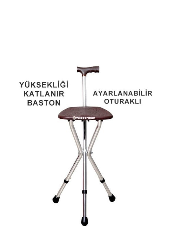 Witra W530 Ayarlanabilir Oturma Aparatlı Baston