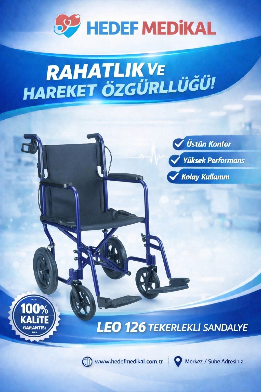 Leo 126 Tekerlekli Sandalye