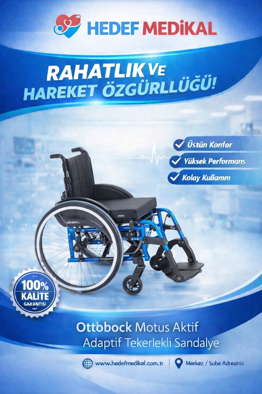 Ottobock Motus Aktif Adaptif Tekerlekli Sandalye