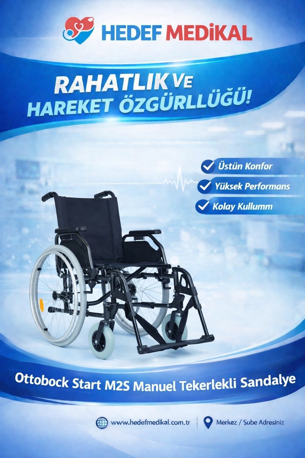 Ottobock Start M2S Manuel Tekerlekli Sandalye