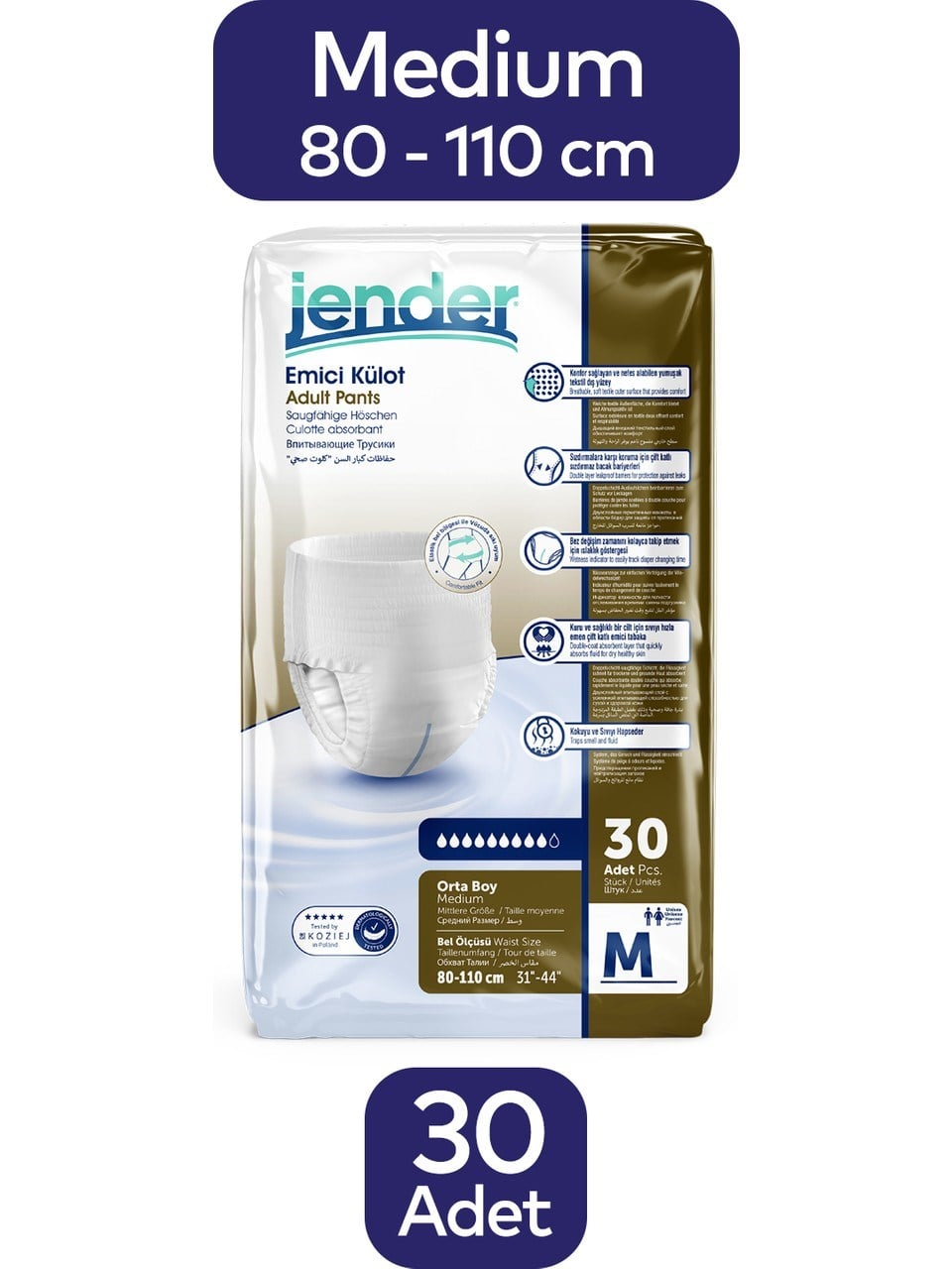 Jender Hasta Bezi Külot Medium 30'lu