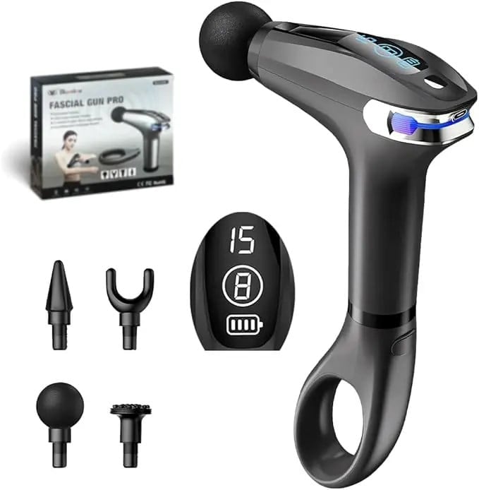 Endostall Massage Gun Pro LCD Ekranlı 8 Hız Seviyeli 2 Modlu Vurmalı Derin Doku Taşınabilir El Tipi Masaj Aleti
