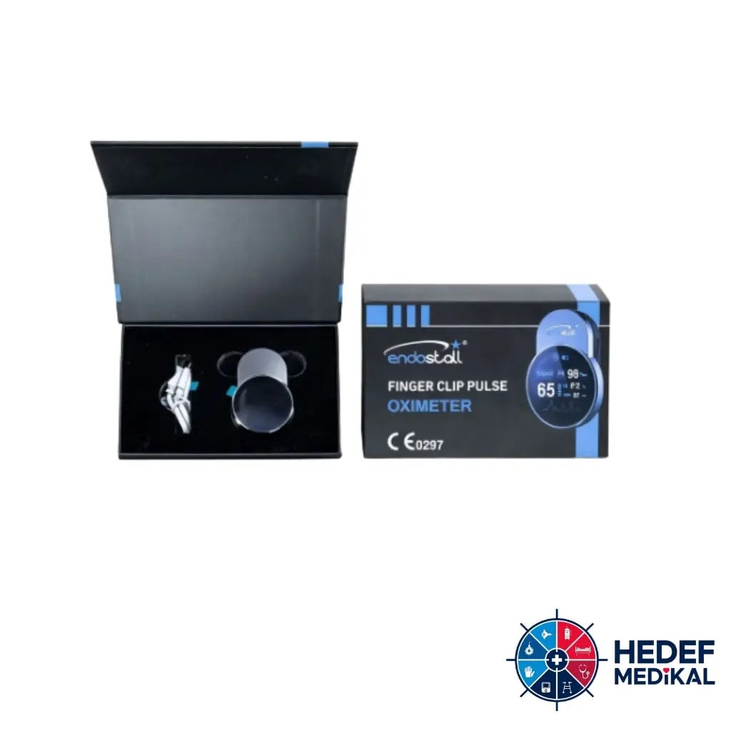 Endostall Bluetoothlu Parmak Tipi SpO2 & Nabız Ölçer Dijital Ekranlı CE 0297 Sertifikalı Pulse Oksimetre