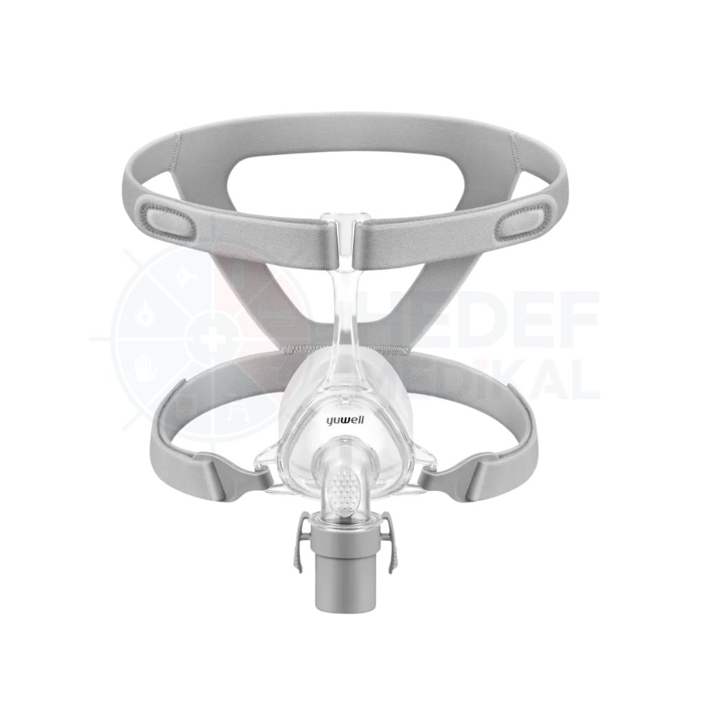 Yuwell YN01 Nazal (Burun) Cpap / Bpap Maskesi XL Beden Full Face Maske (Alın Destekli)