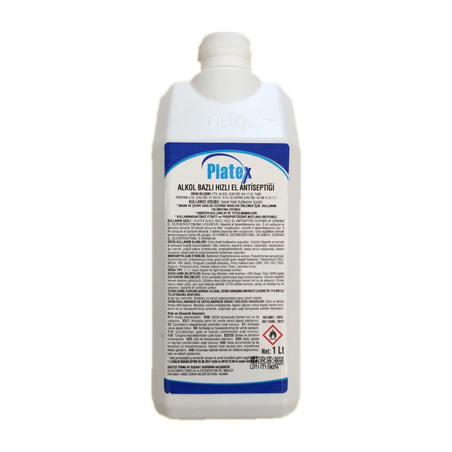 Platex Dezenfektan 1 Lt