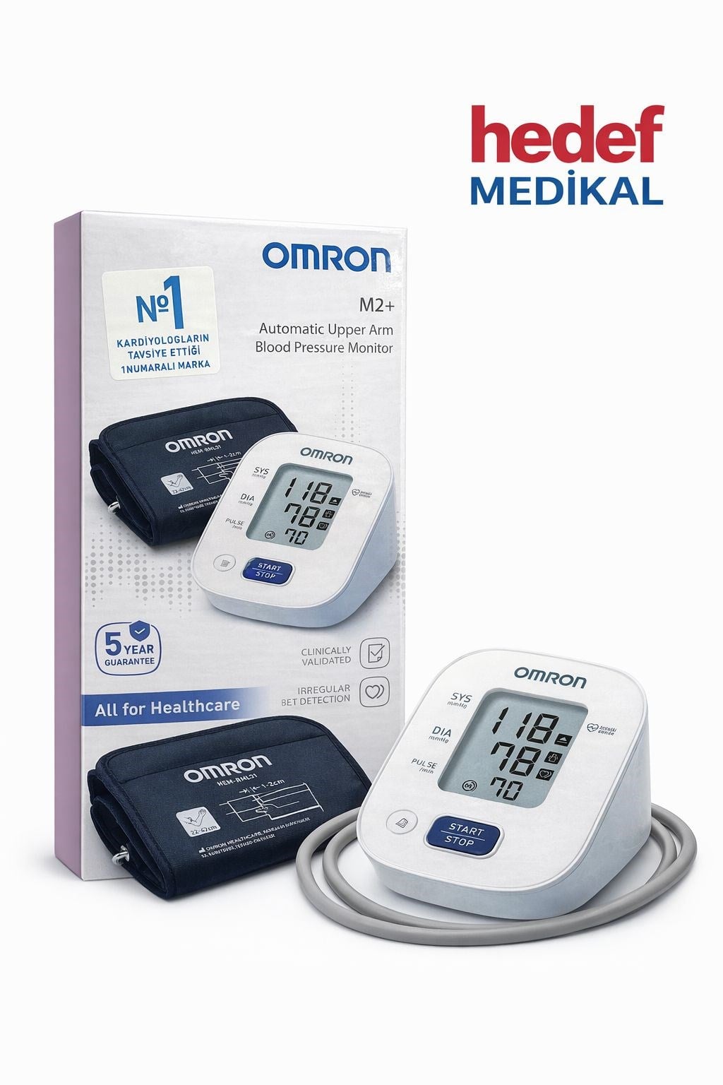 Omron M2+ Hafızalı Tansiyon Aleti