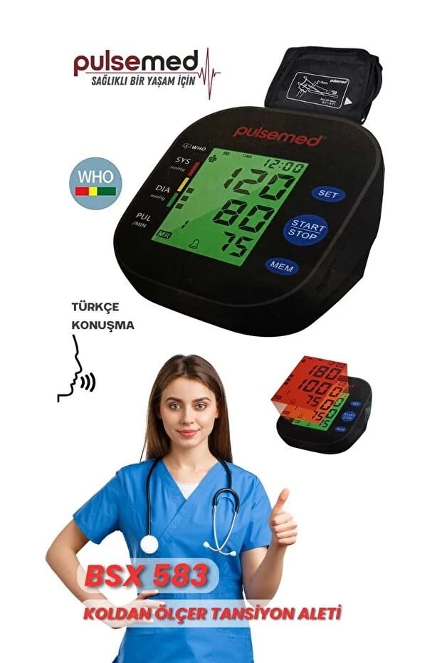 PULSEMED BSX583 KONUŞAN DİJİTAL TANSİYON ALETİ
