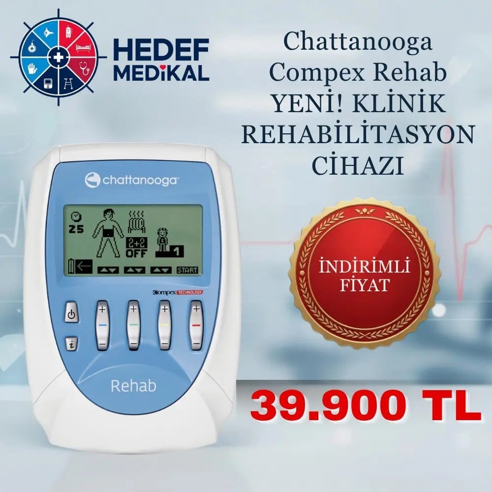 Chattanooga Compex Rehab 4 Kanallı Mi-Technology Profesyonel Klinik Kas Rehabilitasyon ve Elektroterapi Cihazı