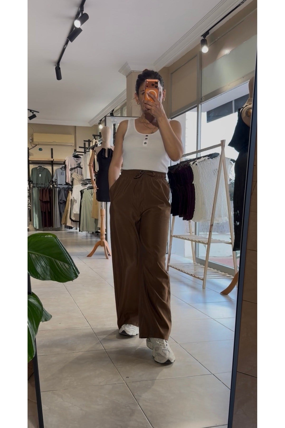 Kadın Beli Lastikli Rahat Yazlık Bol Pantolon