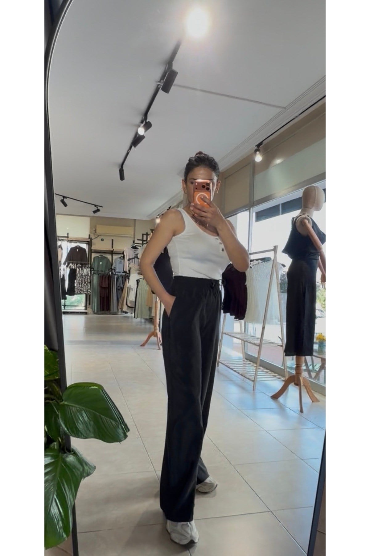 Kadın Beli Lastikli Rahat Yazlık Bol Pantolon