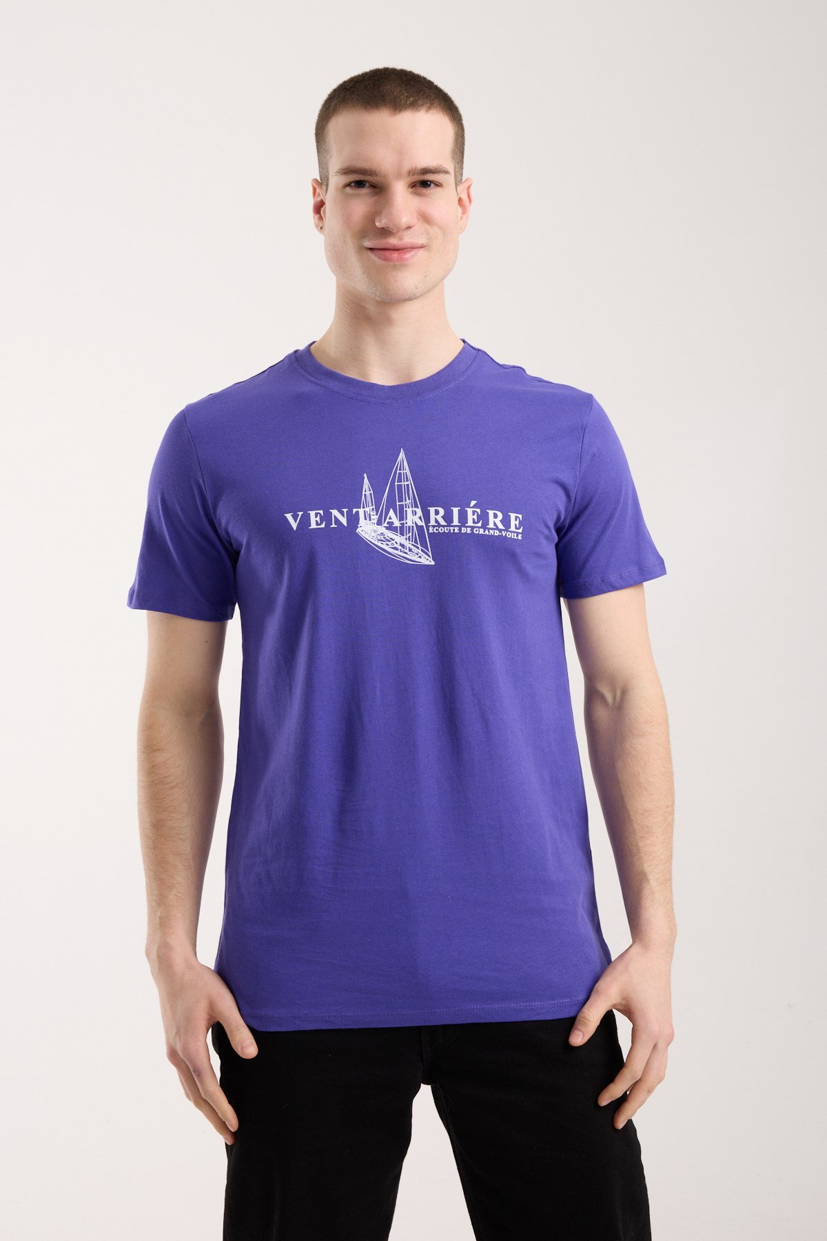 Erkek Grafik Baskılı Günlük Rahat Kesim T-Shirt