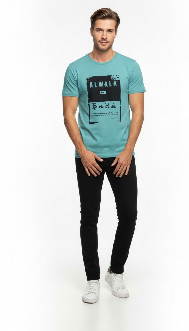 Urban Dynamic Baskılı Erkek Tişört – Günlük & Streetwear Stil
