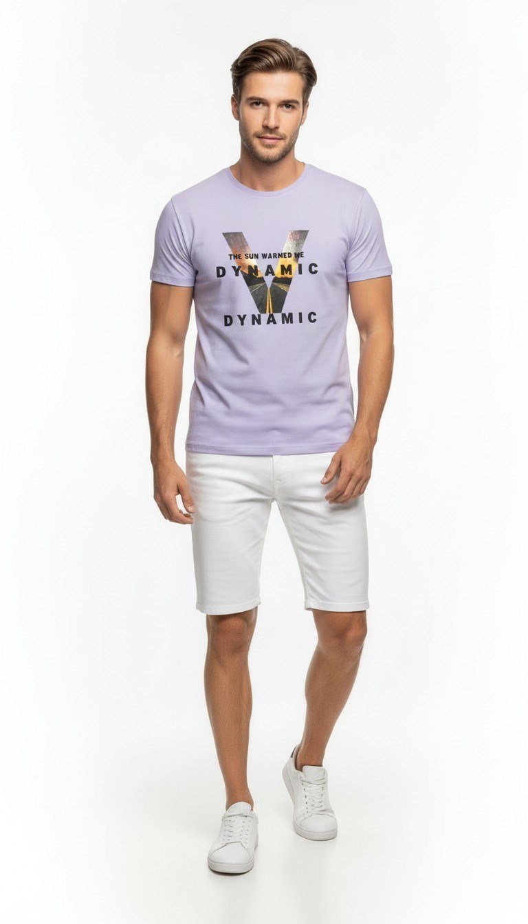 Urban Grafik Baskılı Erkek T-Shirt – Streetwear Stil, Günlük Rahat Kalıp