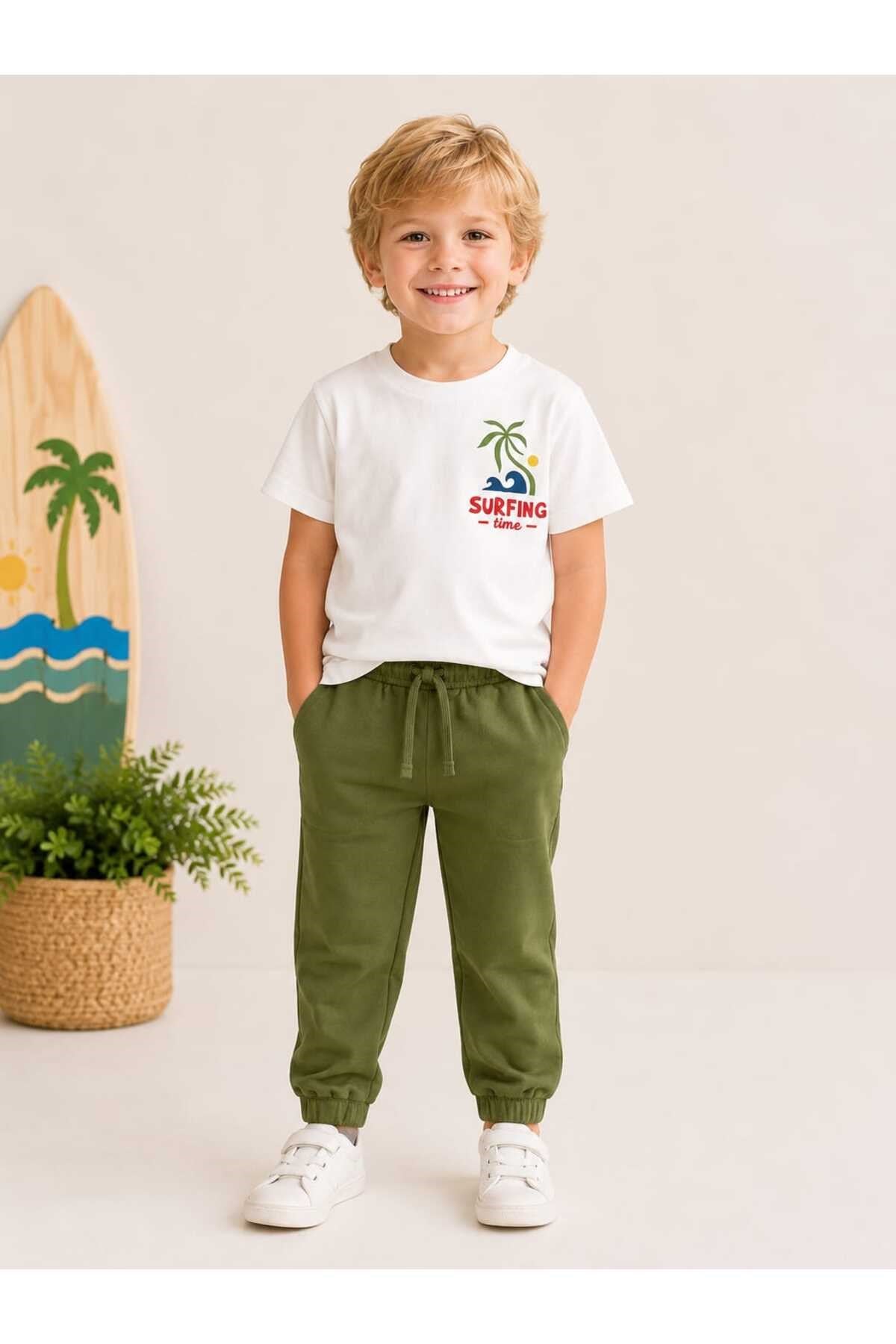 Surfing Alt Üst Erkek Çocuk Takım