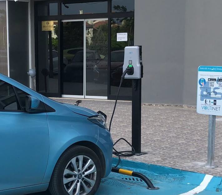 Volti Home Kablosuz 22 kW 380 V Elektrikli Araç AC Şarj Istasyonu