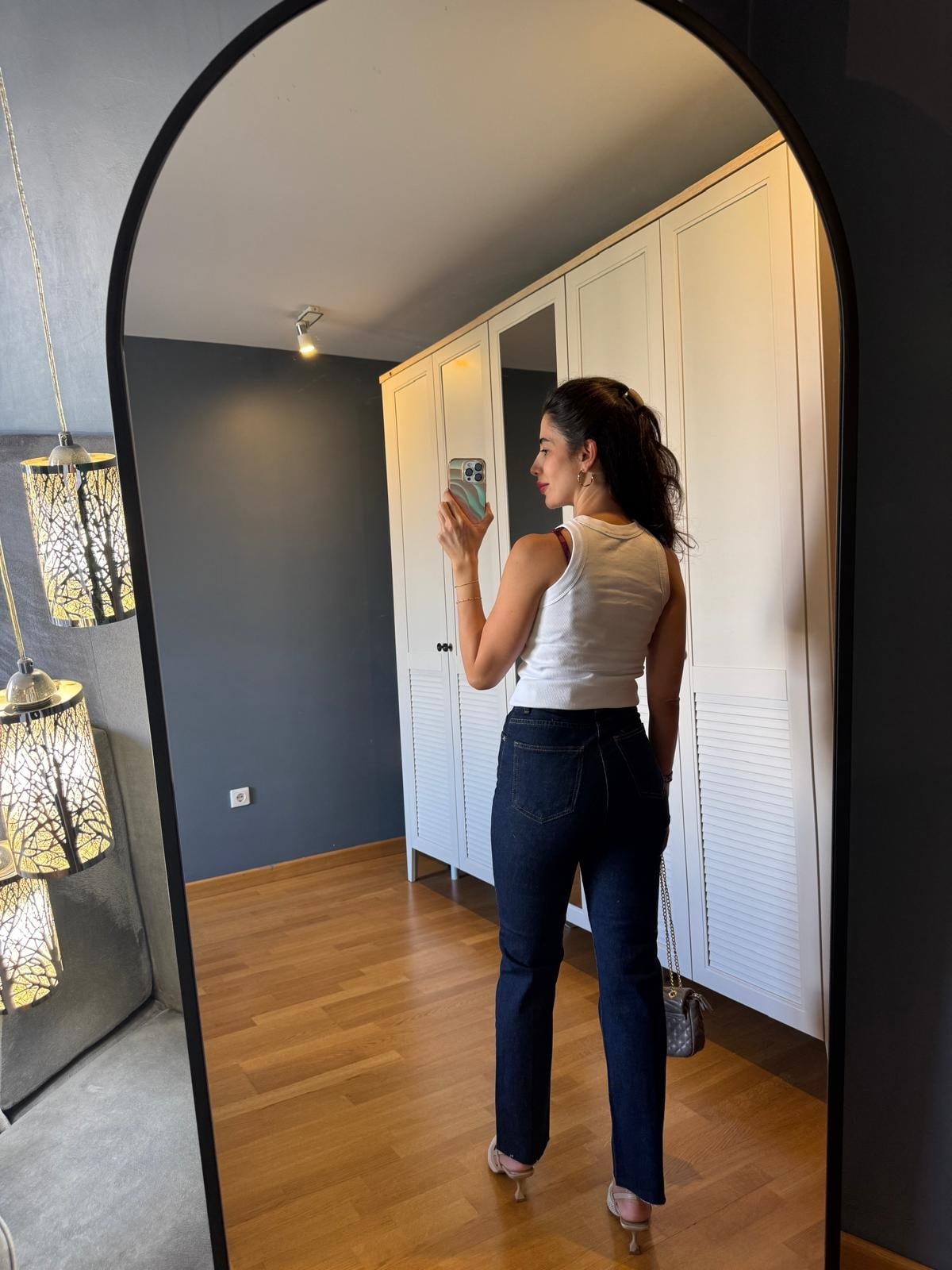 BEYAZ HALTER YAKA FİTİLLİ ATLET 