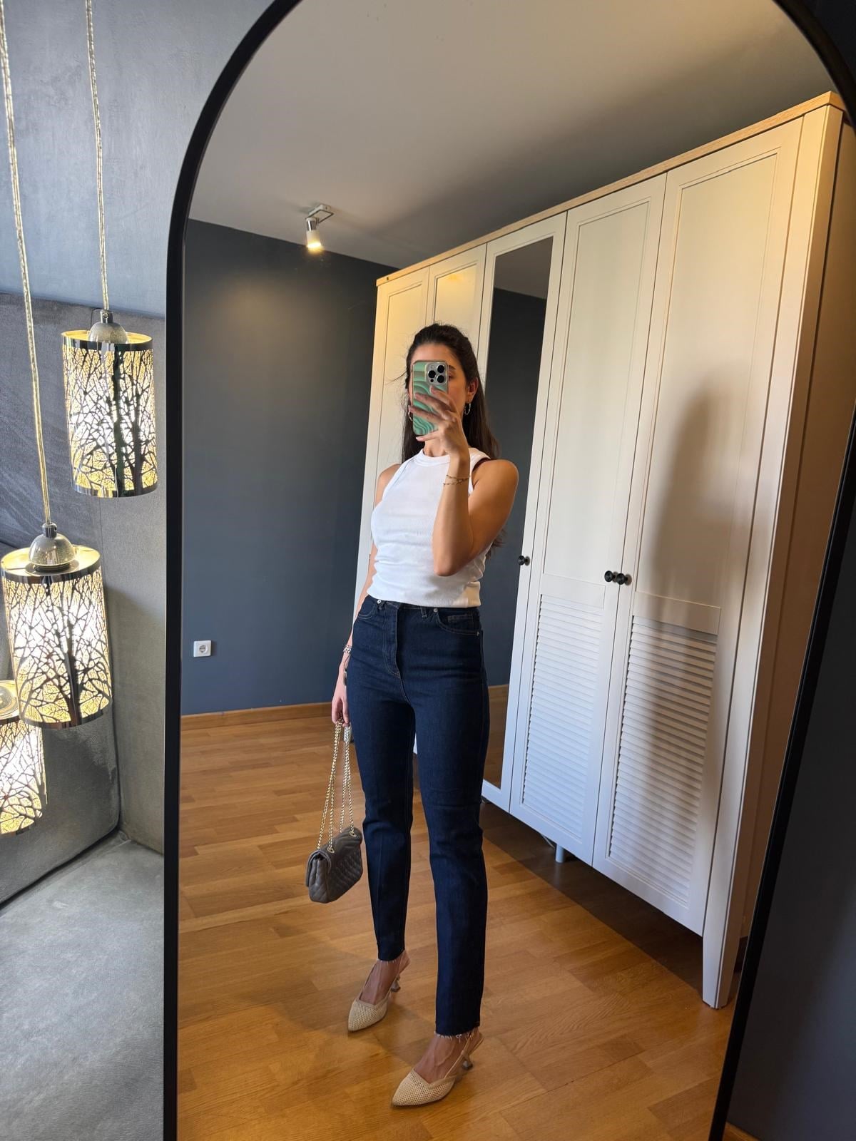 LACİVERT MOM PREMIUM JEAN 