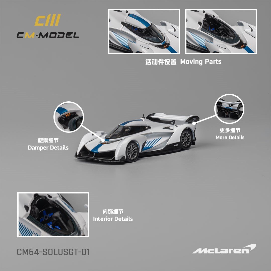 KZL-CM64-SOLUSGT-01 1:64 DIEC.MCLAREN SOLUS GT  48