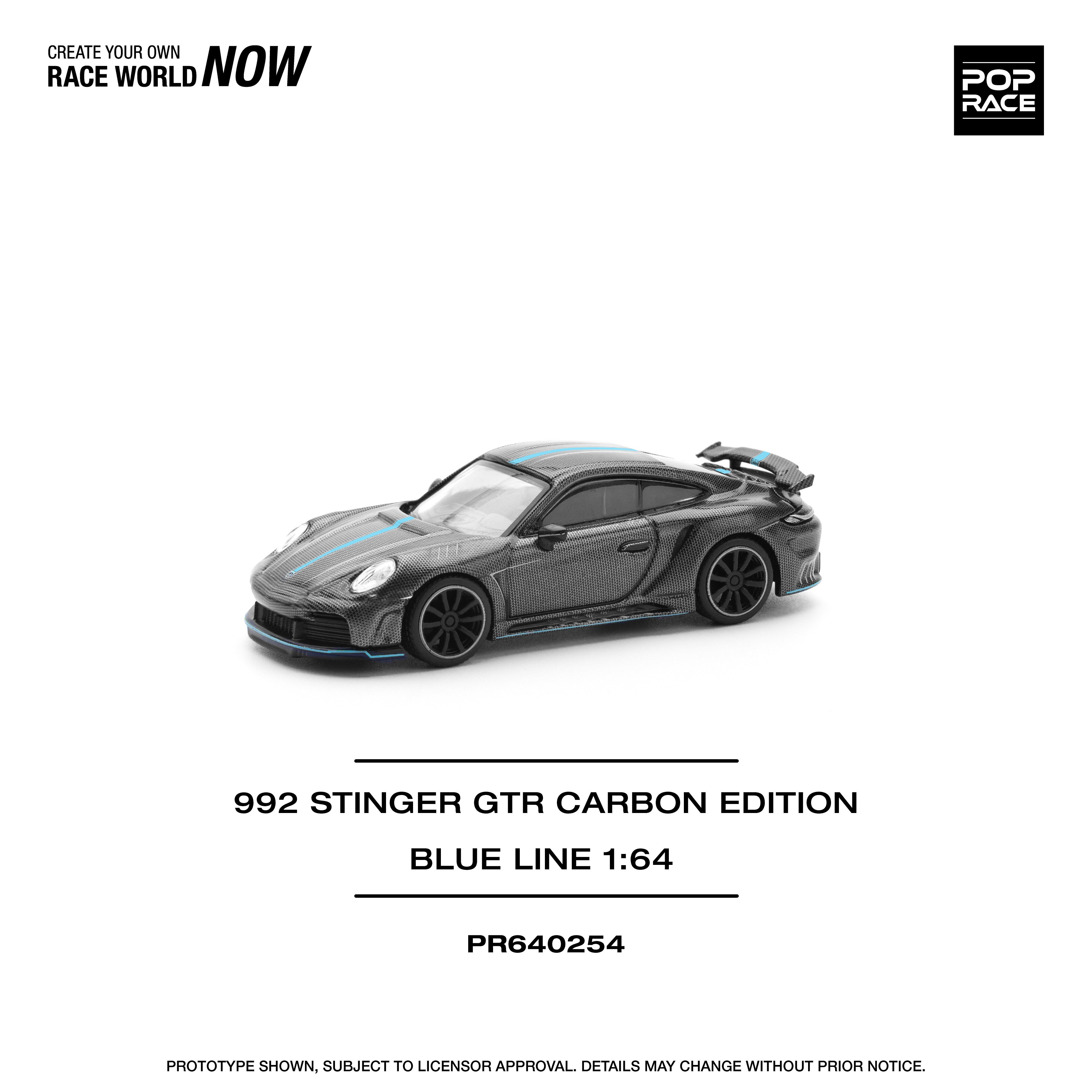 KZL-PR640254 992 STINGER GTR CARBON EDITION (BLUE LINE) 48