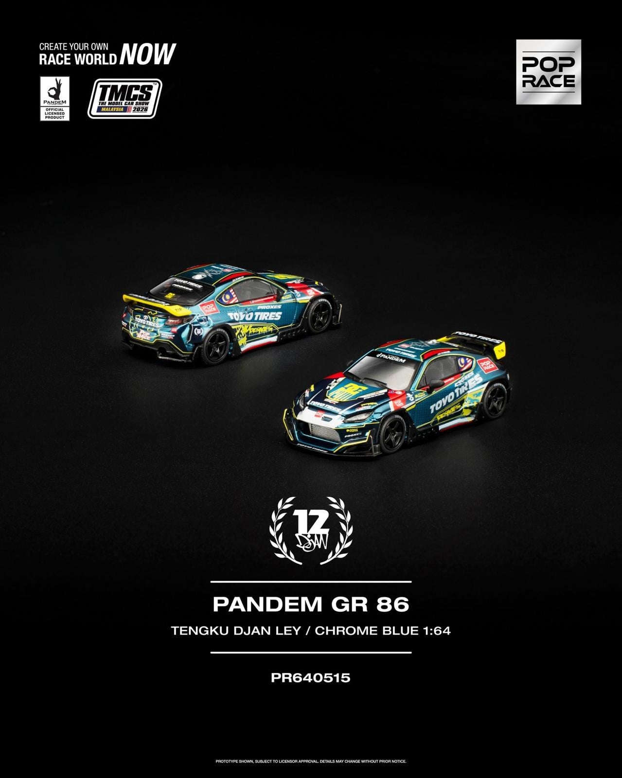 KZL-PR640515 PANDEM GR86 CHROME BLUE TMCS26 48