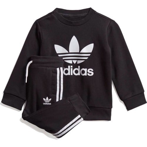 Adidas Çocuk Günlük Eşofman Takımı Spor Siyah ED7679 Crew Set