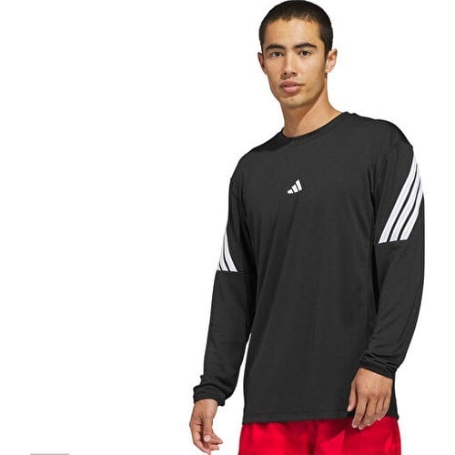 Adidas Crazylite Ls Erkek Basketbol Uzun Kollu Tişört JZ9647 Siyah