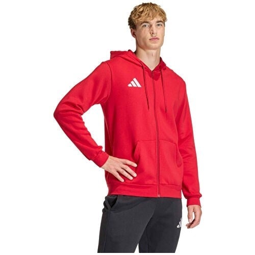Adidas ENT26 Fz Hood Erkek Futbol Kamp Ceketi KF5944 Kırmızı