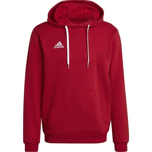 Adidas Entrada 22 Sweat Hoodie Erkek Futbol Sweatshirts H57514 Kırmızı