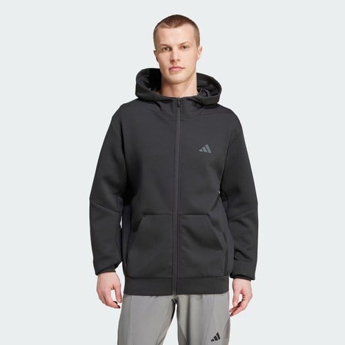 adidas Erkek  Siyah  Sweatshirt D4T FULL-ZIP HO IY1131