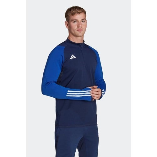 adidas Erkek TIRO23 Eşofman Üstü Düz Desenli Takım Lacivert Dik Yaka Rahat Kesim