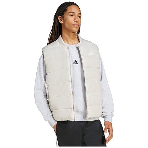 adidas Erkek Yelek Beyaz Ess Sd Puf V Standart Kalıp Günlük Stil JM8418