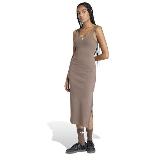 Adidas Ess Rib Dress Kadın Günlük Elbise KE3167 Kahverengi