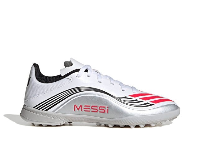ADIDAS F50 MESSI LEAGUE TF J Genç Halı Saha Ayakkabısı JP7456 Beyaz