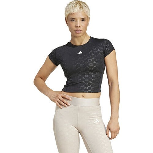adidas Hyglm T Q4 Kadın Antrenman Tişörtü IK5503 Siyah