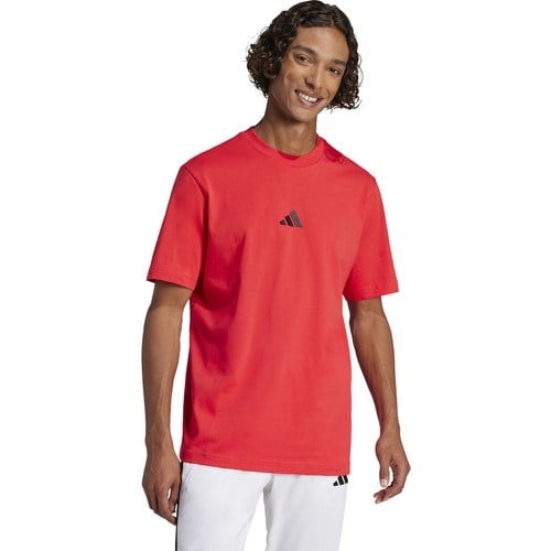 adidas M Sl Sj T Erkek Günlük Tişört JF1095 Kırmızı
