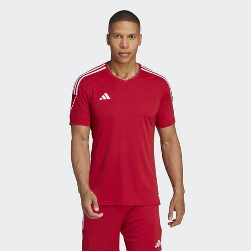 Adidas Performance HT6128 Tiro 23 League Jersey Erkek Kırmızı Beyaz Nefes Alabilir Kumaş ile Şık Tasarım
