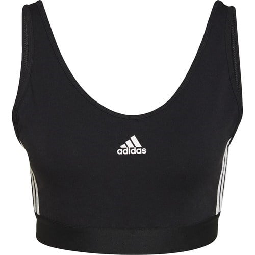 Adidas Sportswear GS1343 Essentials 3-Stripes Crop Top With Removable Pads