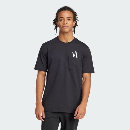 Adidas Sportswear JC5283 Lounge Slides Graphic Pocket Tee