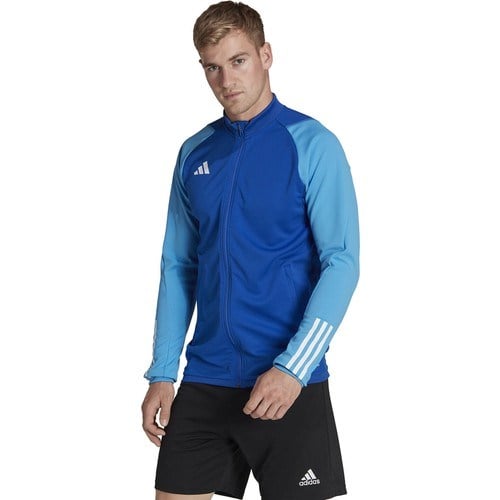 Adidas TIRO23 C Tr Jkt Erkek Futbol Antrenman Ceketi Mavi Şişme Mont Spor Kullanımı İçin L Beden HU1305