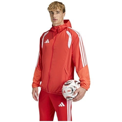 Adidas TIRO26C Aw Jkt Erkek Futbol Antrenman Yağmurluk KB0142 Kırmızı