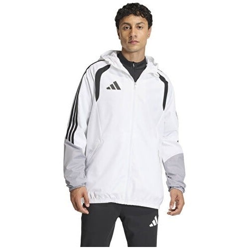 Adidas TIRO26C Aw Jkt Erkek Futbol Antrenman Yağmurluk KB0140 Beyaz