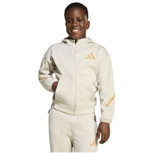 adidas Unisex Çocuk  Bej  Ceket J Z.N.E.FZ JW4005