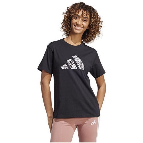 Adidas W C Camo Tee Kadın Günlük Tişört JJ4110 Siyah