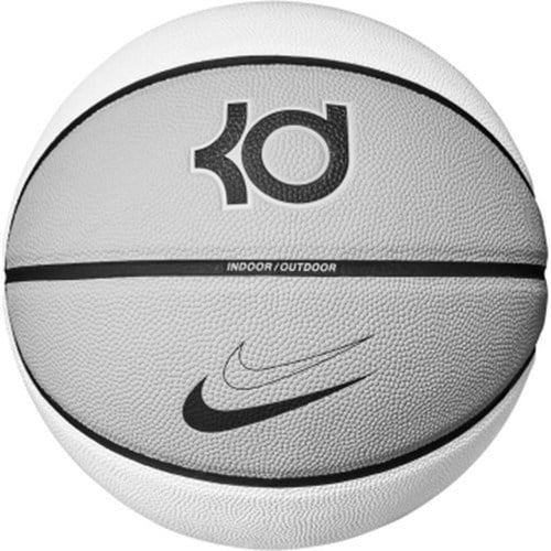 Nike All Court 8p K Durant 7 Numara Beyaz / Gri Renkli Kauçuk Malzeme ile Dayanıklı Basket Topu
