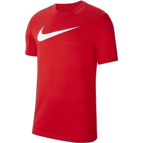 Nike Dri-Fit Park CW6936-657 Erkek T-Shirt Kırmızı Nefes Alabilir Kumaş ile Rahat Spor