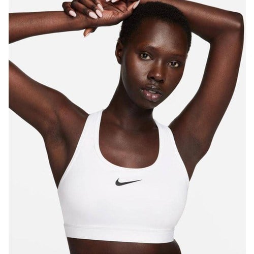 Nike DX6821-100 Swoosh Medium Support Kadın Bra