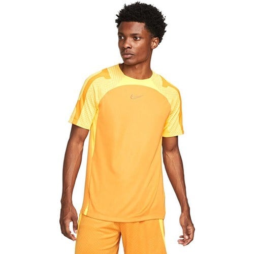 Nike Erkek Futbol Antrenman Tişörtü Strke 22 Üst S/s Sarı
