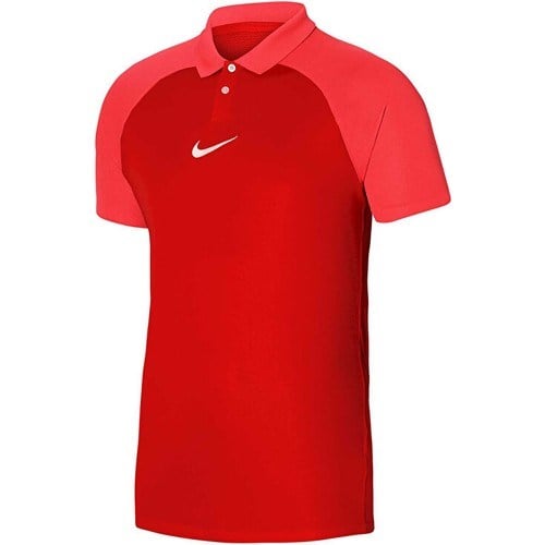 Nike Erkek Futbol Polo Tişörtü Academy Pro Polo Üst S/s Kırmızı